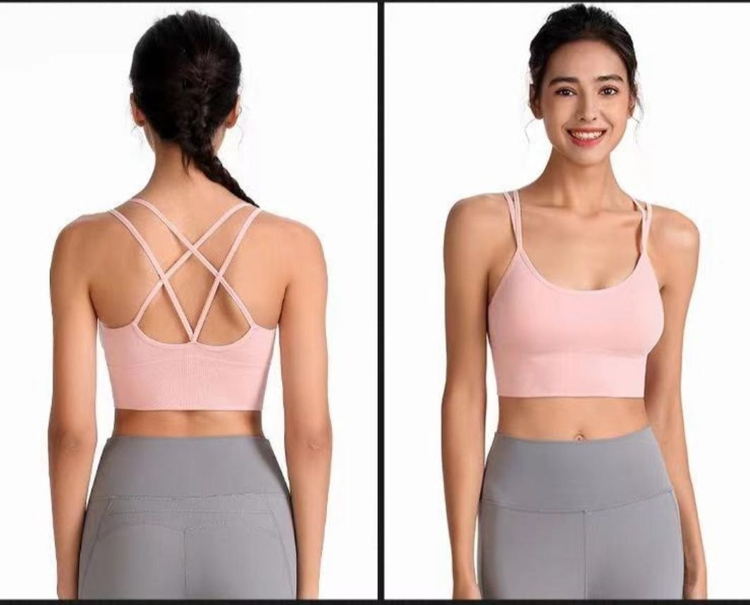 Top Crop Esportivo Cross Back Sexy