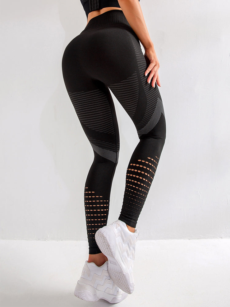 Calça Leggings De Cintura Alta Feminina Sem Costura