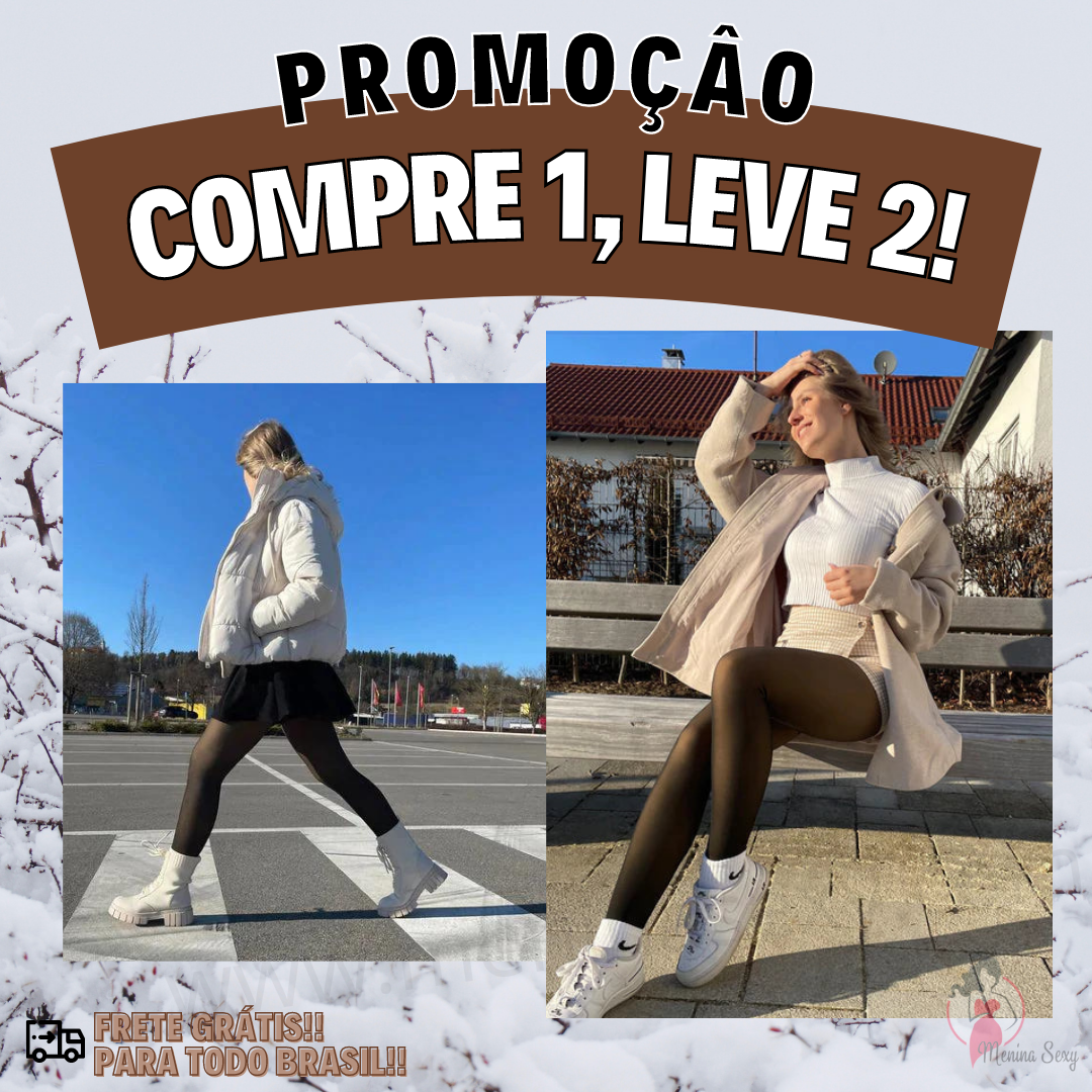 Meia-calça de Lã Translúcida para Pernas Perfeitas 300G (COMPRE 1, LEVE 2)