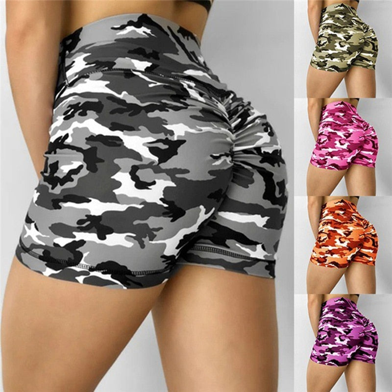 Shorts Fit Camuflado - Poliéster