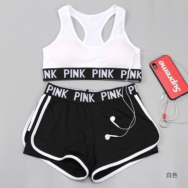 Top/Conjunto Fitness Pink Sexy