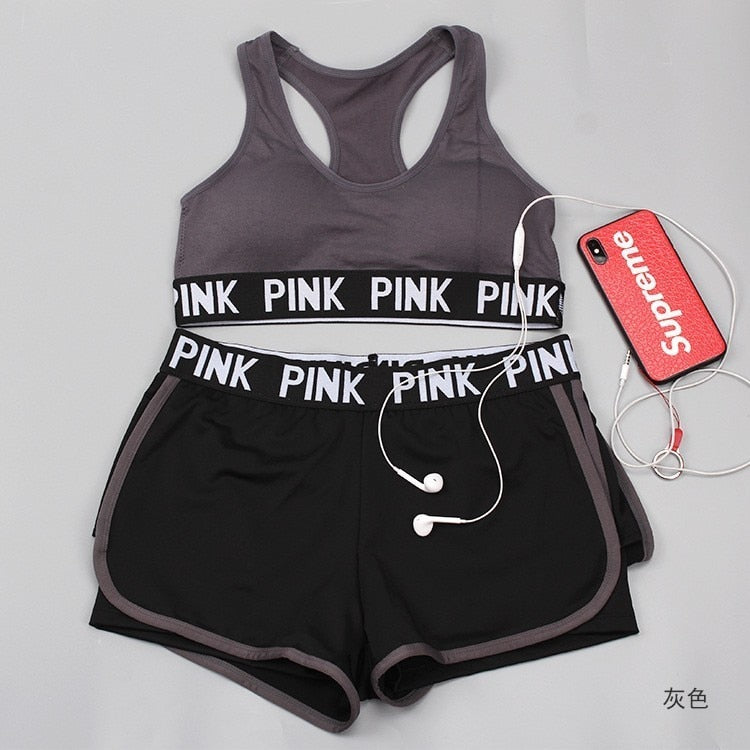 Top/Conjunto Fitness Pink Sexy