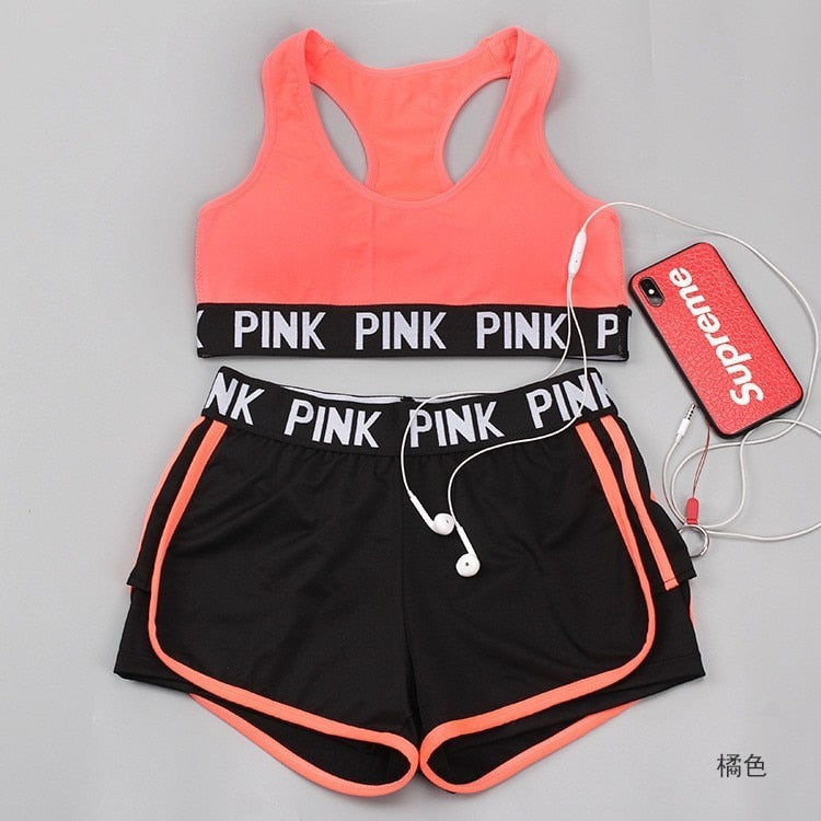 Top/Conjunto Fitness Pink Sexy