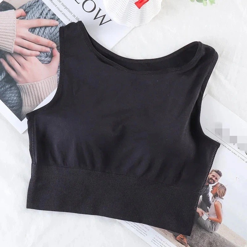 Top Crop Casual Liso