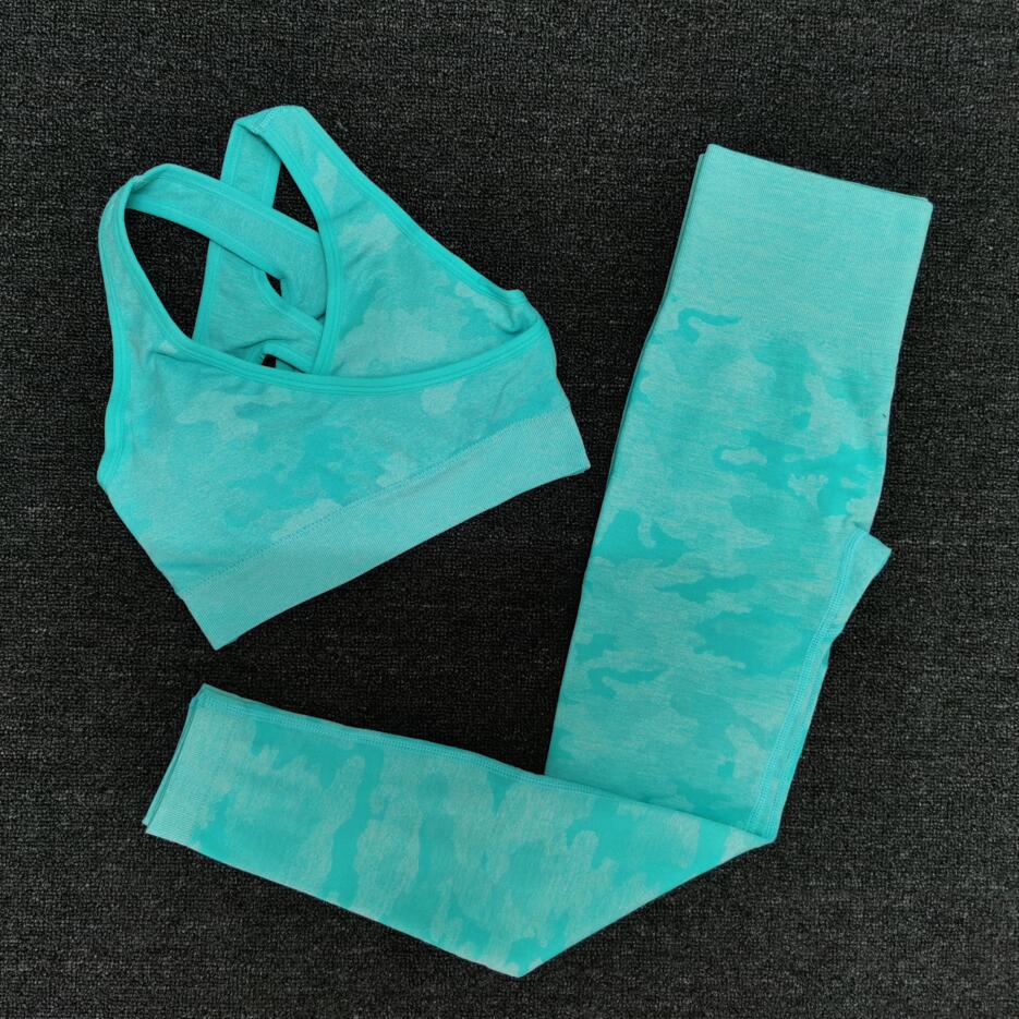 Conjunto Academia Legging/Top Camuflado