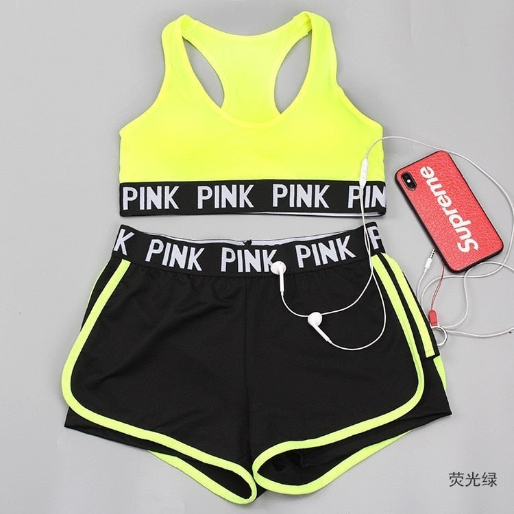 Top/Conjunto Fitness Pink Sexy