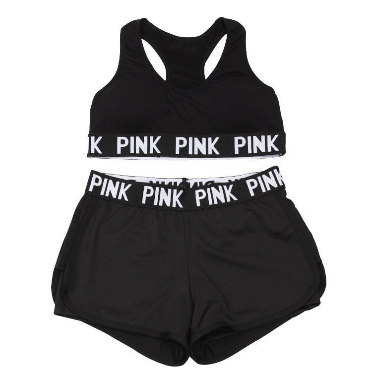 Top/Conjunto Fitness Pink Sexy