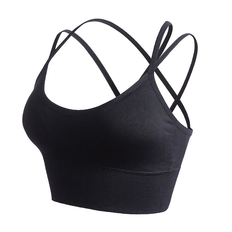 Top Crop Esportivo Cross Back Sexy