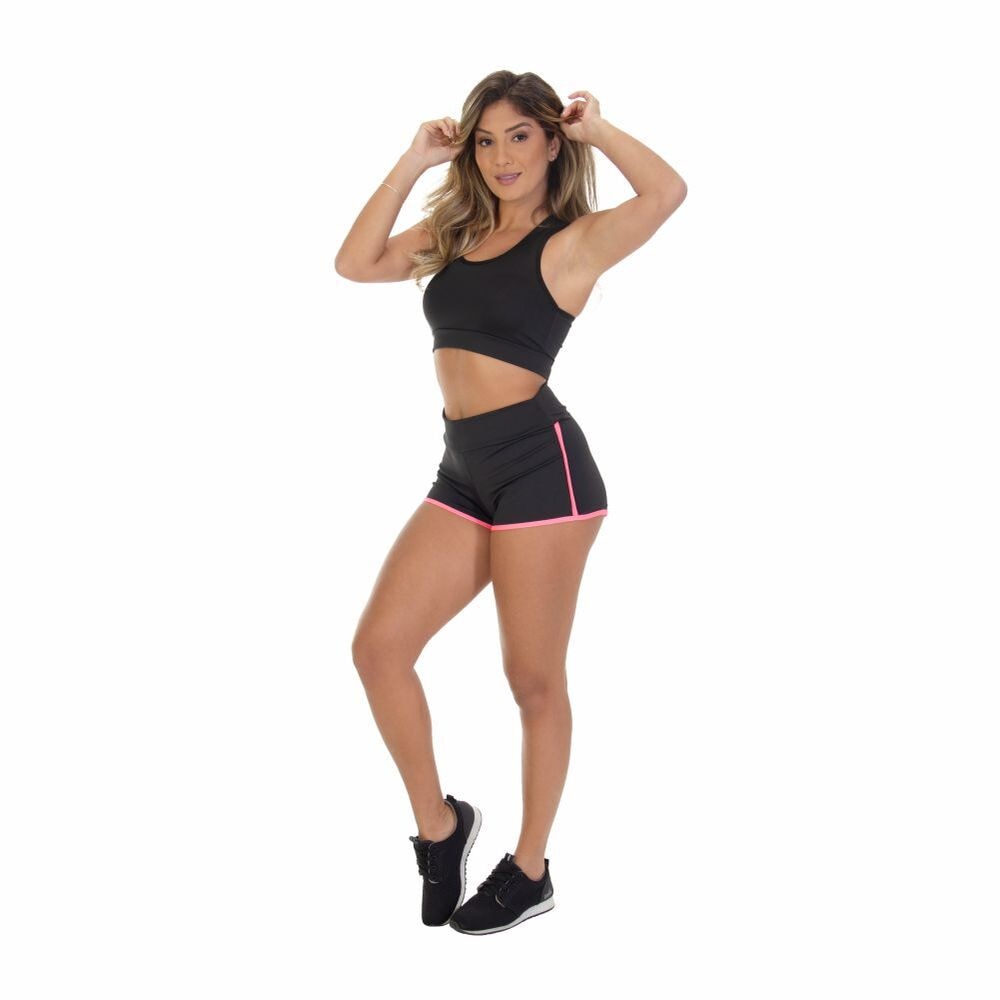 Conjunto Shorts/Top Fitness Pink Yes