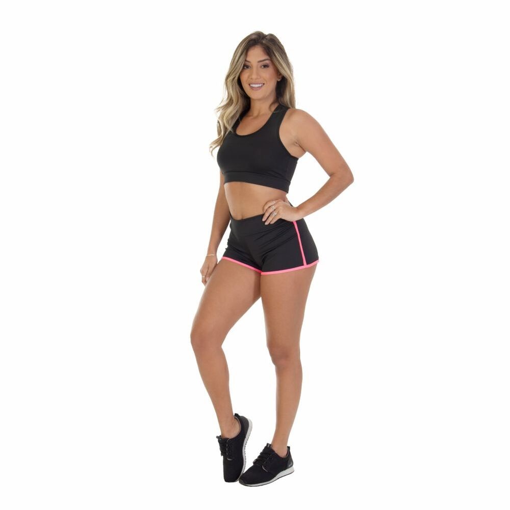 Conjunto Shorts/Top Fitness Pink Yes