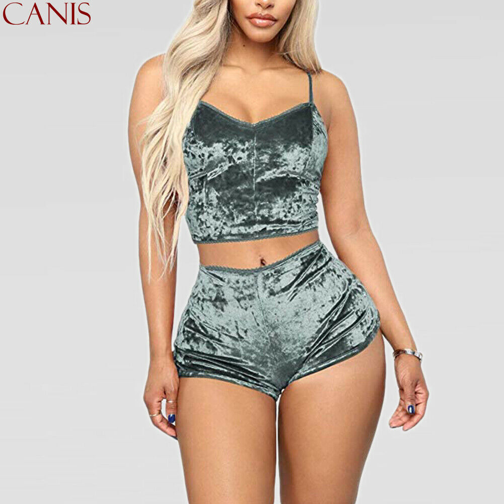 Pijama Canis sexy veludo - Frete Gratis