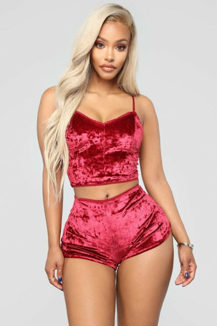 Pijama Canis sexy veludo - Frete Gratis