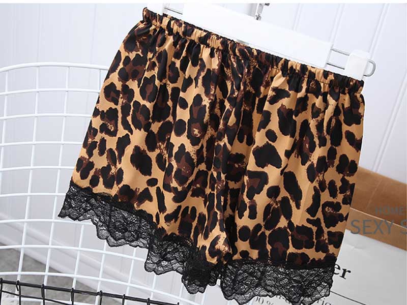 PIjama 5 pcs Oncinha Leopardo Cetim - Frete gratis