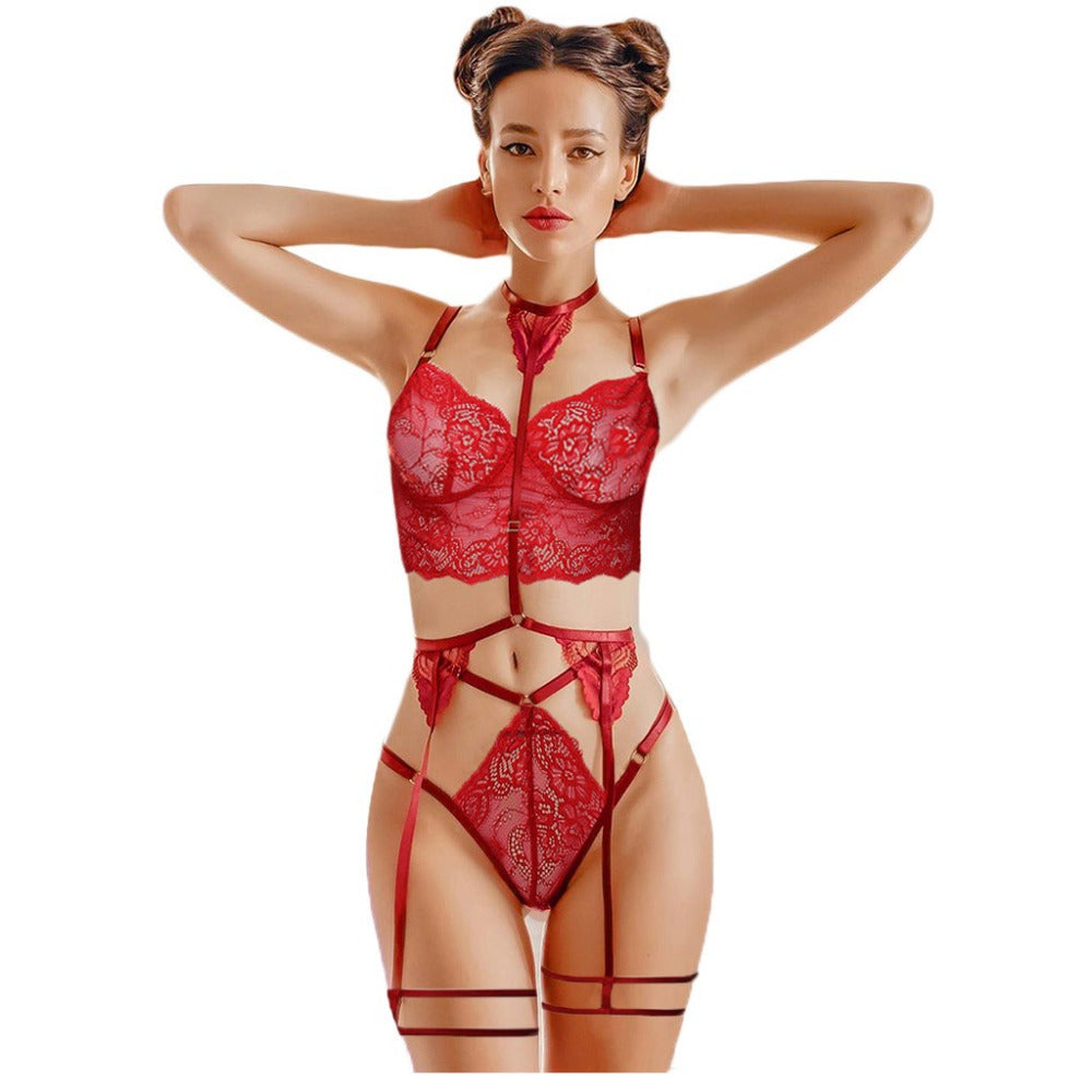 Lingerie Lace Hollow Sexy - Frete Gratis