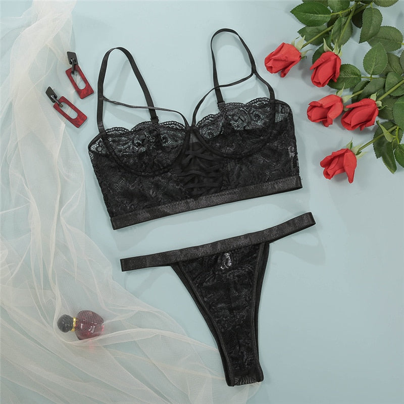 Lingerie Sexy Sleep Mesh - Frete Gratis